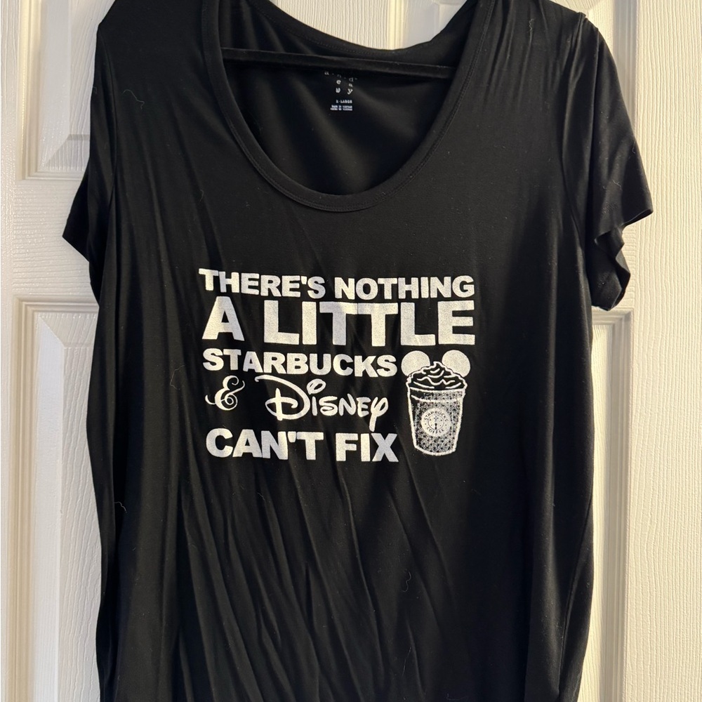 a new day Black Graphic Tee with Fun Print